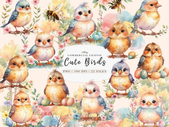 Download Cute Birdies Clipart, Spring Birds Png - Premium Resources