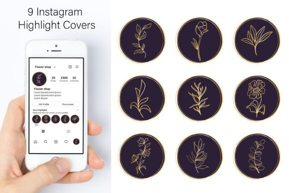 Download Golden Instagram Story Highlight Covers - Highlight Collection